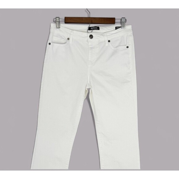 Buffalo David Bitton Jeans Womens 6/28 White Mid-Rise Stretch Soft Ankle Grazer - Picture 2 of 16
